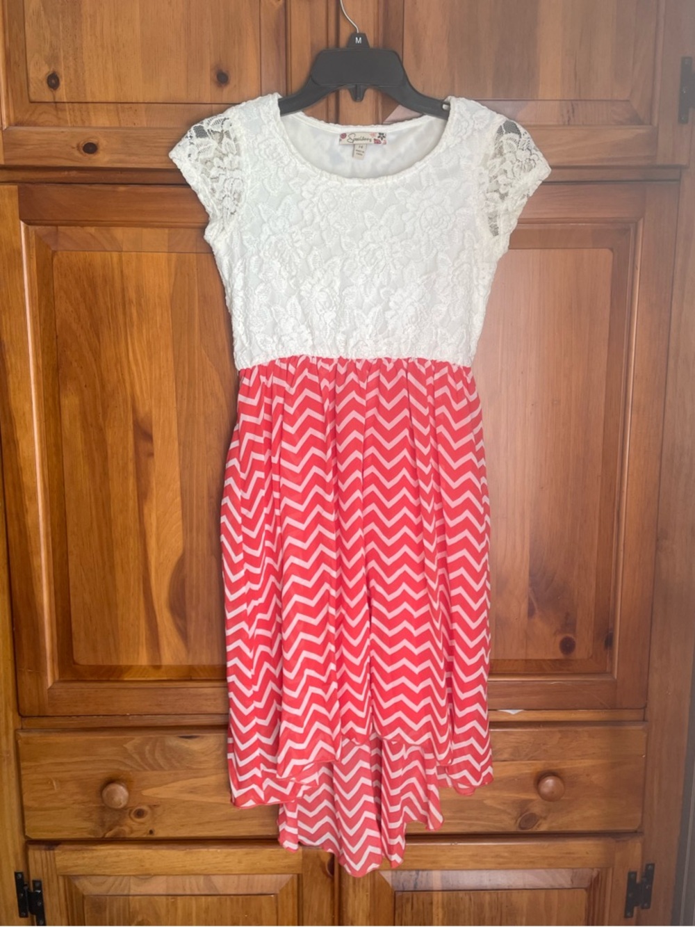 Floral Lace High Low Spring Dress